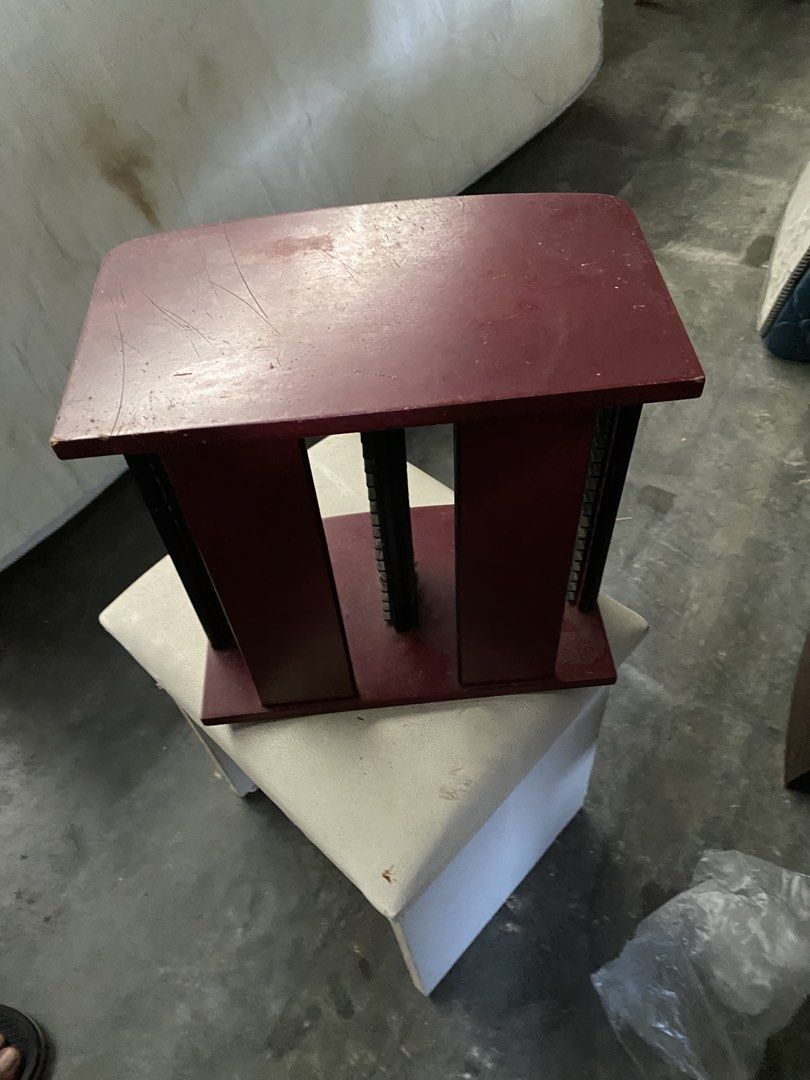 Cd rack (Category: Portable Audio Accessories) located in Kepala Batas. Submitted by punkjunkstore (Listing ID 1466024628, Image 3). Description: Wood panel.