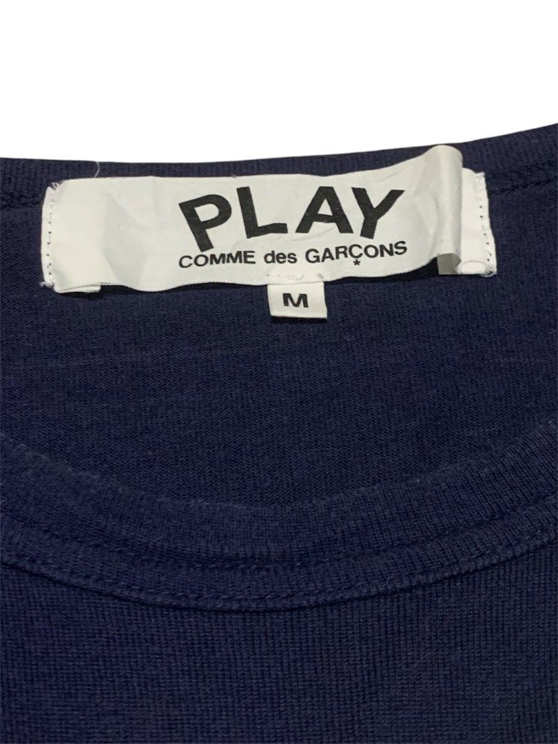 CDG Play (Category: Tshirts & Polo Shirts ) located in Manila. Submitted by lyf_7hrift (Listing ID 1466052785, Image 2). Description: CDG Play Shirt P450 27L 17.5W Dimes 9.5/10 Color Rate Excellent Condition.