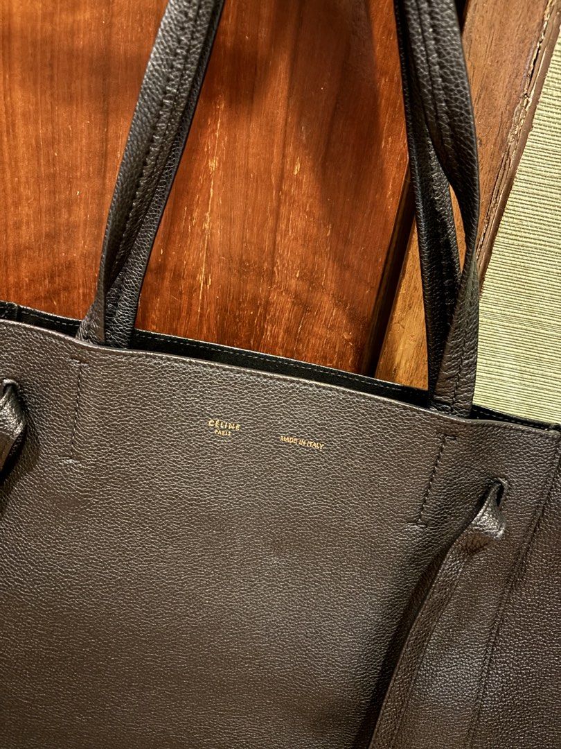 Celine Cabas Phantom Black Grained Leather Tote Bag (Category: Luxury Bags & Wallets) located in Muntinlupa City. Submitted by juliegarcia (Listing ID 1466041259, Image 2). Description: ✨ Great quality; used & loved! 🚢 Shipping fee not included. 💸 Price negotiable. 💌 DM for more photos & info. 🍒 RSF: Cleaning out my closet! .
