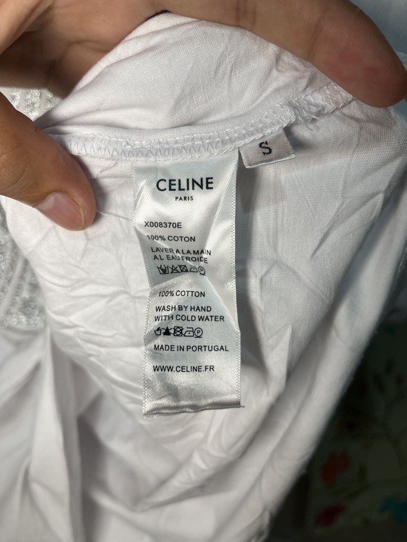 celine paris (Category: Tshirts & Polo Shirts ) located in Bago City. Submitted by mary-joy3 (Listing ID 1466110086, Image 3). Description: celine paris no issue excellent to new size small fit medium boxy complete tags.