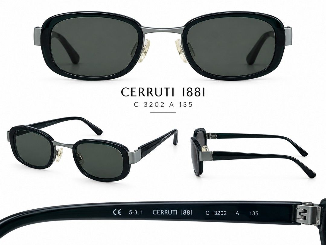 CERRUTI 1881 (Category: Announcements) located in Manila. Submitted by jami0710 (Listing ID 1466018708, Image 1). Description: Cerruti 1881 C 3202 A 135 Sunglasses Condition: Used – Good Condition Brand: Cerruti 1881 Model: C 3202 A Size: 135 Color: Black / Dark Frame Frame: Rounded rectangular design Lens: Dark tinted Details: • Pre-owned but still in good condition • Clean and ready to use • Minor signs of use may be present Price: ₱1,500 Negot