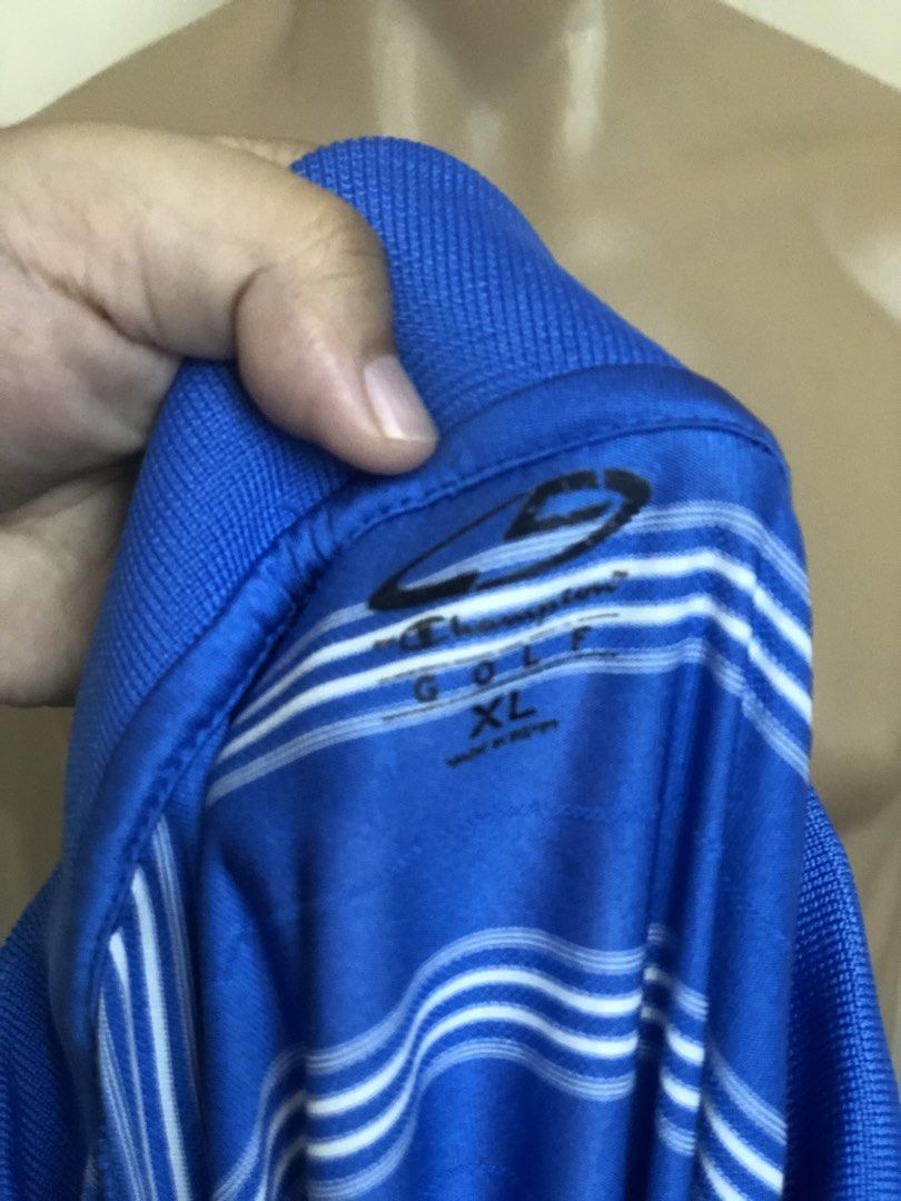 CHAMPION GOLF POLO SHIRT (Category: Activewear) located in San Rafael. Submitted by thetrendstreetbyav (Listing ID 1465960999, Image 2). Description: -XL EXCELLENT CONDITION 460 + sf Location: San Rafael Bulacan Shipping via J&T.