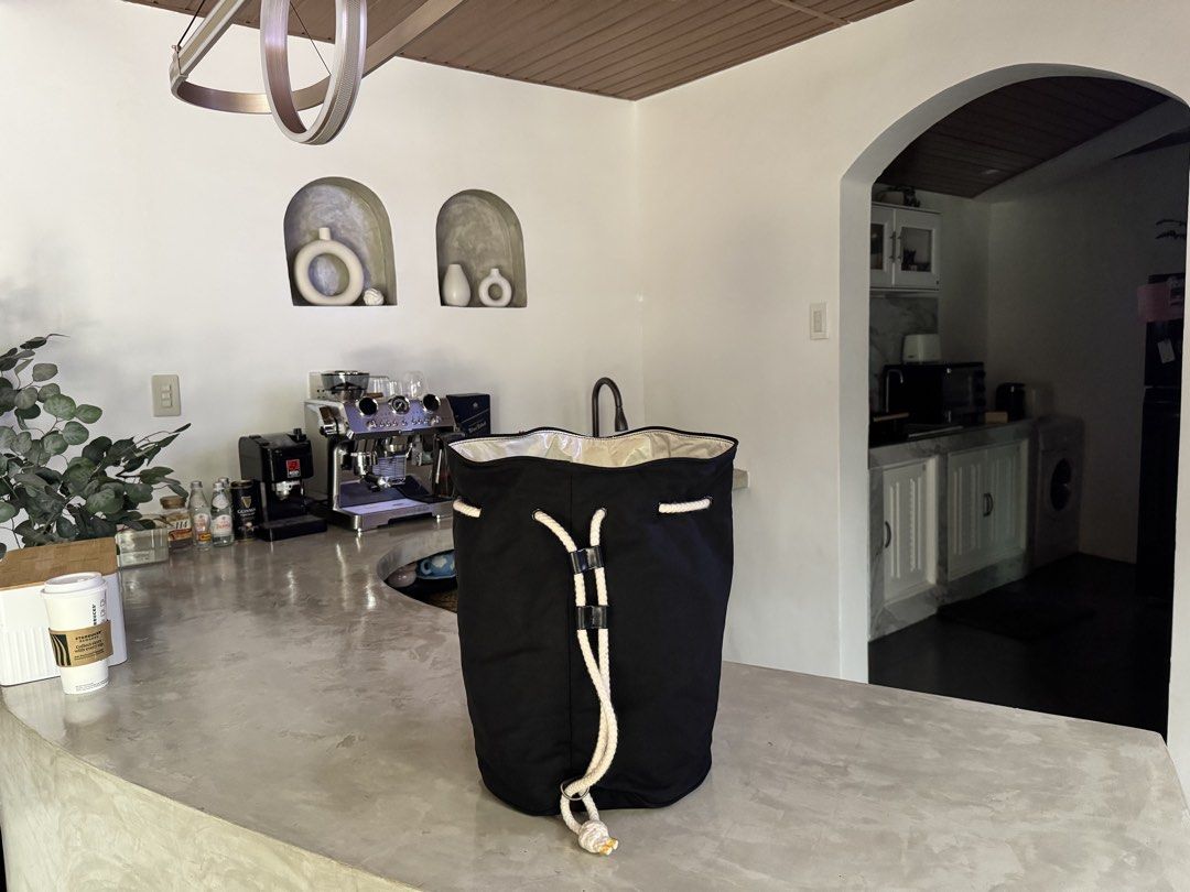 Chanel Black Canvas Drawstring Bucket Bag (Category: Luxury Bags & Wallets) located in Manila. Submitted by thevintage90_sretro. (Listing ID 1465998677, Image 2). Description: Chanel Black Canvas Drawstring Bucket Bag one size legit dm for inquiries.
