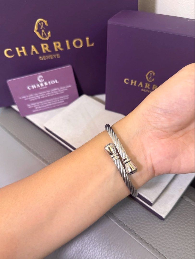 Charriol Bangle (Category: Luxury Accessories) located in Manila. Submitted by loleenars (Listing ID 1466094745, Image 1). Description: ONHAND PH Super sale🔥 6,900 free sf Medium.