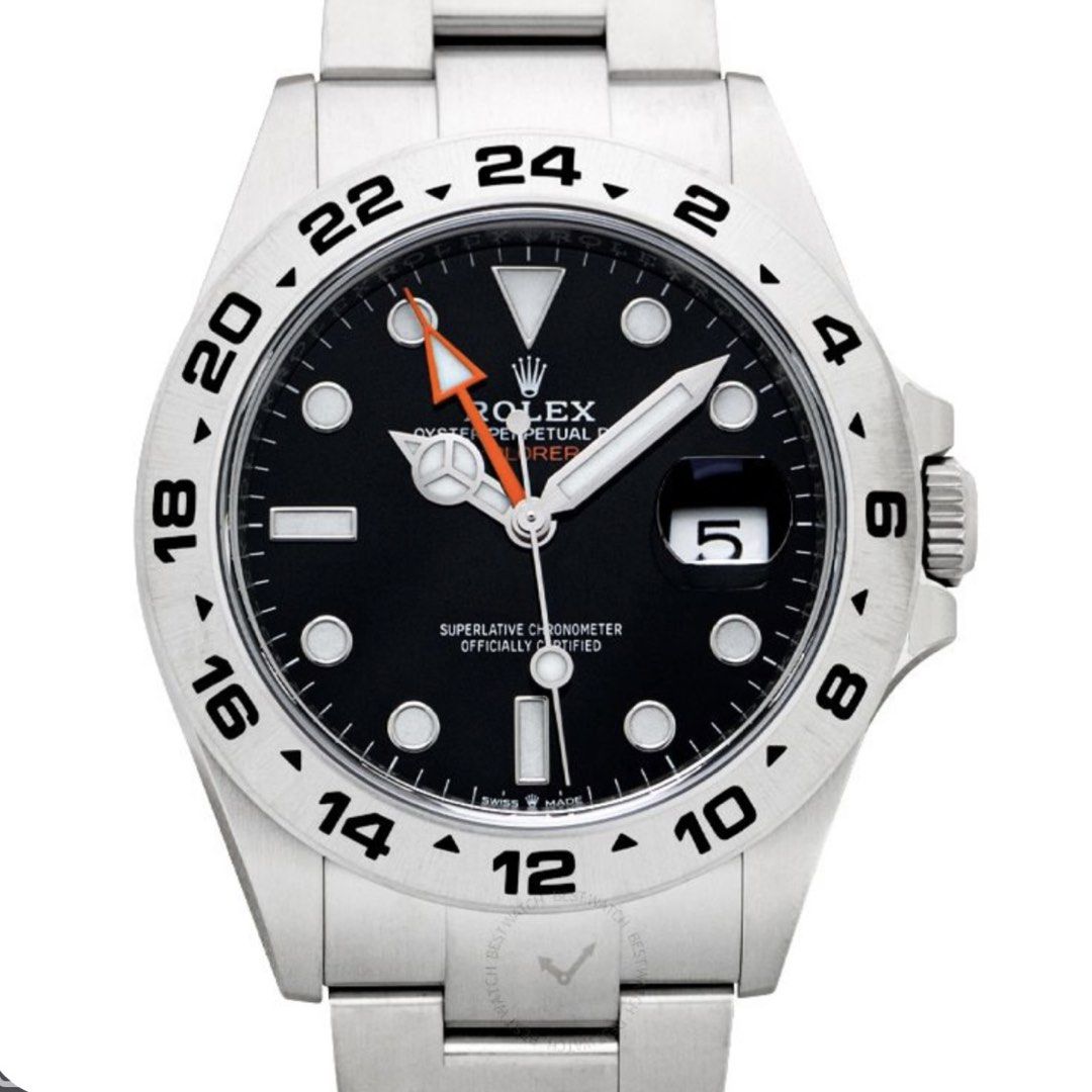 [CHEAPEST FULL SET] 2022 Rolex Explorer 2 226570 “ Black “ (Category: Watches) located in Singapore. Submitted by swmsg (Listing ID 1466059182, Image 1). Description: Full complete set with white tag! With sticker protection! Dated Dec 2021! Under warranty still Condition: 9.8/10 As good as new Comes with: - Rolex box - Warranty card - White tag - Green tag - Bezel protector - Card holder - Manuals - Spare links Cheapest facelift model in the mar