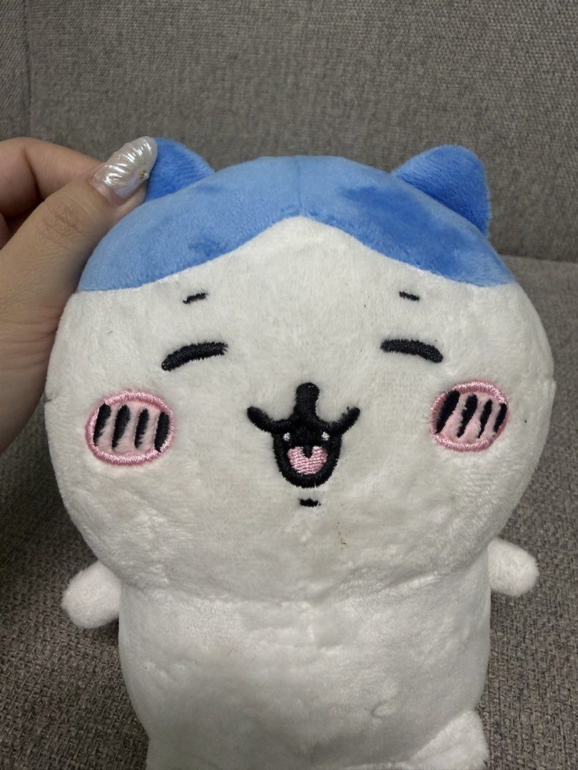 Chiikawa Hachiware medium plush 20cm. (Category: Plushies & Soft Toys) located in Manila. Submitted by bcbg3217 (Listing ID 1466065849, Image 3). Description: ‼️PLEASE READ BEFORE BUYING‼️ Like new condition,needs wash lang Chiikawa merch 20cm. plush with string Authenticity NOT guaranteed No other inclusions Actual photos are posted No other issues or flaws unless stated Please check the photos thoroughly before placing an order JnT regular or L