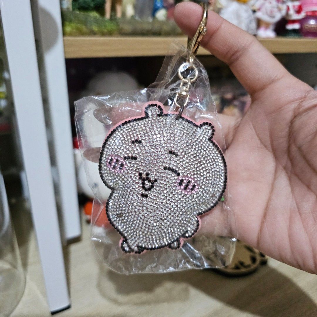 Chiikawa Rhinestone Keychain (Category: Character Goods) located in Manila. Submitted by lovelylovesjapan (Listing ID 1466146068, Image 1). Description: 🌸The item is on-hand and authentic from Japan 🌸Mode of Payment (MOP): GCASH/Bank Transfer 🌸Mode of Delivery (MOD): J&T or Lalamove (Shipping every Saturday and Sunday) Notes: 🩷Breakable items are packed with care and caution. Seller will not be held liable for any damages incurred by the cour