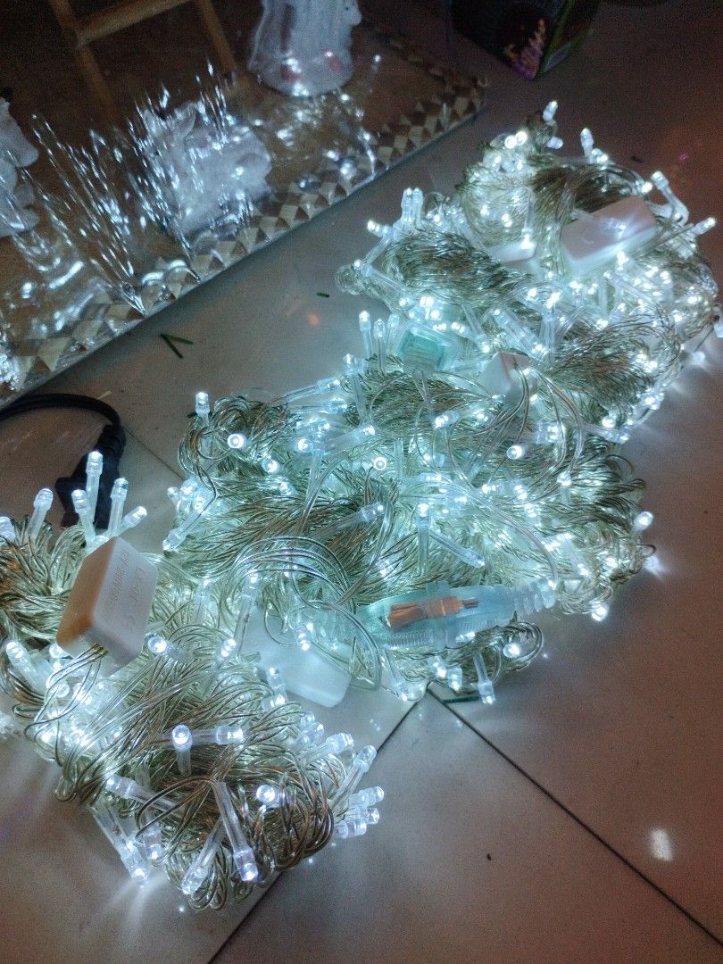 Christmas Lights & Decorations (Category: Looking For) located in Manila. Submitted by jestine26 (Listing ID 1466025097, Image 3). Description: On stock Christmas Lights 100LED 10Meters Steady or Blinking Retail/Wholesale/Bulk orders are accepted. You can visit our physical store or delivery Same Day delivery thru lalamove . Also Available RopeLight 100 meters StripLight 100 meters Curtain Lights 200Lights 4meters 400Lights 8meters DropLights(Met