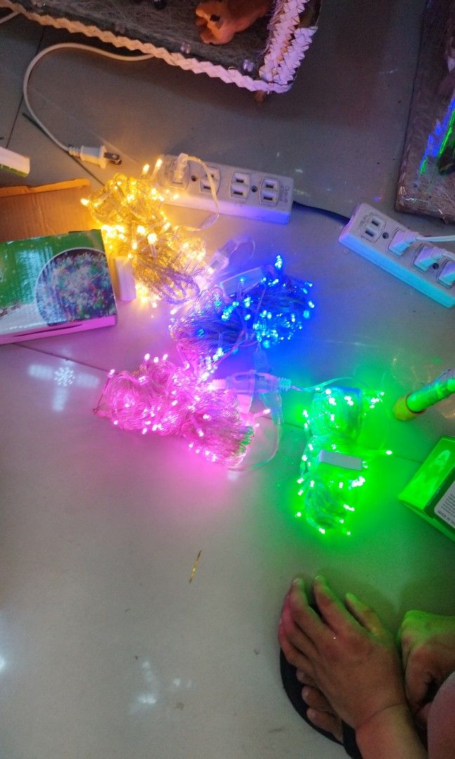 Christmas Lights & Decorations (Category: Looking For) located in Manila. Submitted by jestine26 (Listing ID 1466025097, Image 2). Description: On stock Christmas Lights 100LED 10Meters Steady or Blinking Retail/Wholesale/Bulk orders are accepted. You can visit our physical store or delivery Same Day delivery thru lalamove . Also Available RopeLight 100 meters StripLight 100 meters Curtain Lights 200Lights 4meters 400Lights 8meters DropLights(Met