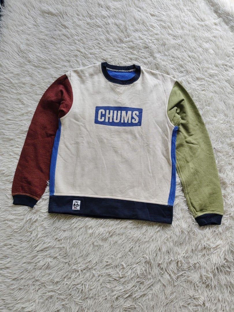 CHUMS Colorblocked Crewneck Sweatshirt❗ (Category: Activewear) located in Bacoor. Submitted by arrrrtt (Listing ID 1466070190, Image 2). Description: CHUMS Colorblocked Crewneck Sweatshirt❗ - Women's Large-medium / fits Mens Small (pls check dimensions). - Close to Brandnew Condition(no issues). - php 950 - pick up at Springville , Molino lll, Bacoor, Cavite or thru shipping(add SF). Disclaimer: Arthur Pradilla is not related with any of the bran