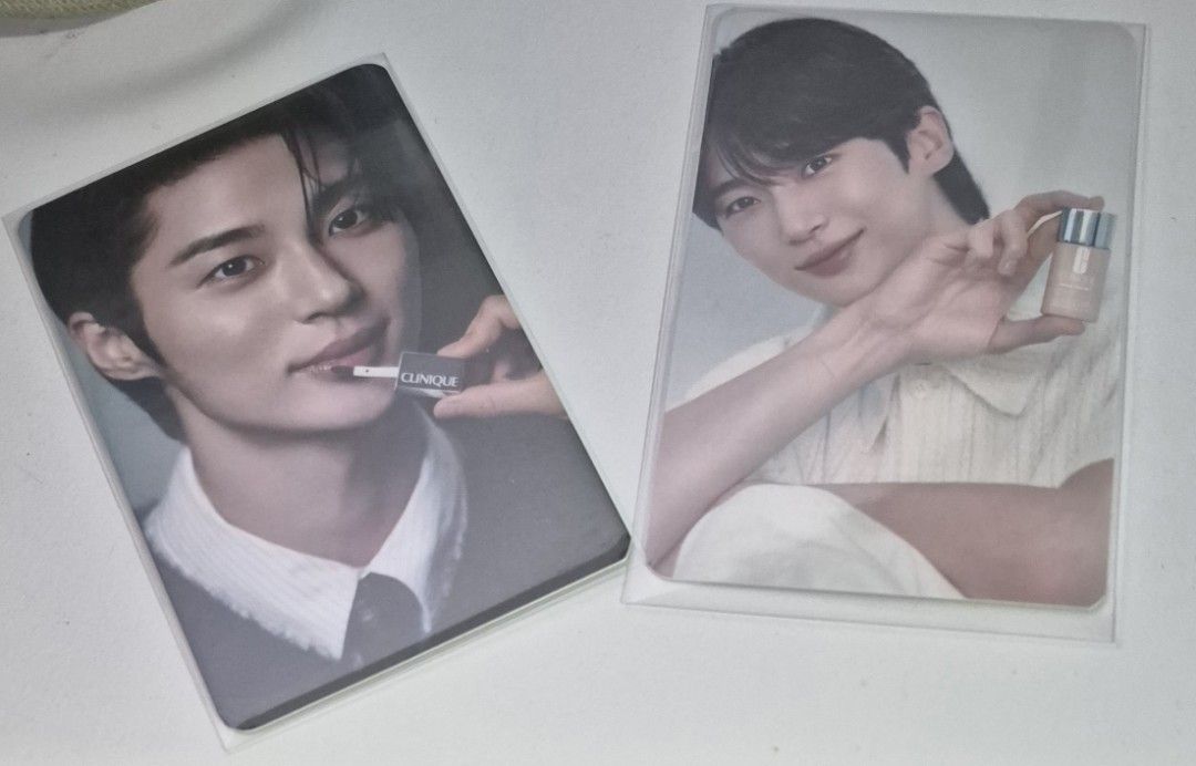 Clinique x Byeon Wooseok Photocards Set (Category: K-Wave Merchandise) located in Imus. Submitted by shopestepanimey (Listing ID 1466151911, Image 1). Description: - Official Clinique x Byeon Wooseok collaboration photocards - Condition: Mint, no creases or scratches - Stored securely in protective sleeves since unboxing.