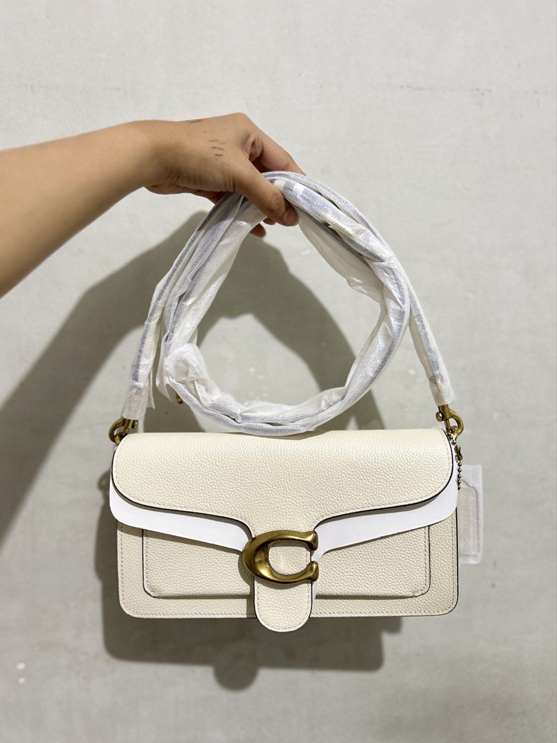 Coach Tabby 26 in Chalk | 2019 OG Release Version (Category: Shoulder Bags) located in Manila. Submitted by bagsmnl.ac (Listing ID 1466092169, Image 1). Description: Letting go of my personal owned. 💗 🌸 100% Authentic | Moneyback if proven fake! ✨ Brand new Tabby 26 in Chalk 🌸 Inclusions: Tag, Poly Plastic, carecard & dustbag only! 💌 DM for more photos & inquiries 📍Sampaloc, Manila 🍒MOP: GCash | COD via Lalamove or Meetup for nearby 📦MOD: 