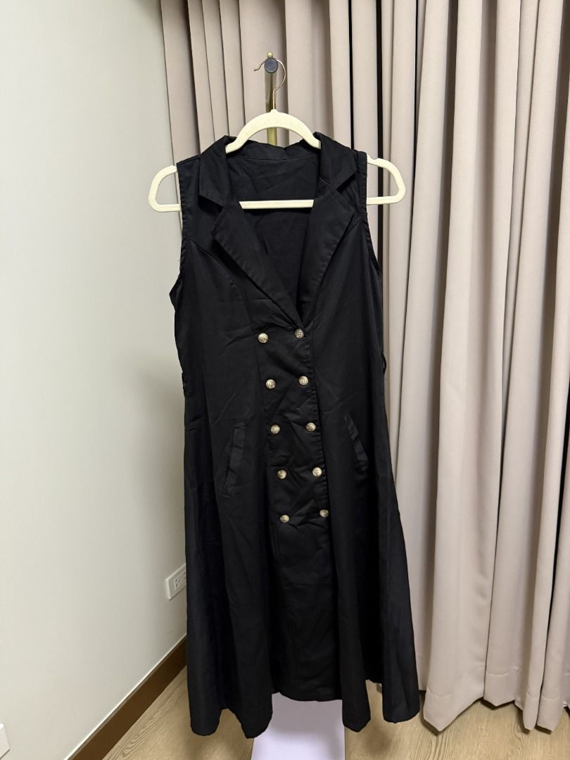 Coat Dress - Black | Fits M-L (Category: Dresses) located in Marikina City. Submitted by tashdeclutters. (Listing ID 1466032582, Image 1). Description: ✨ Coat Dress - Black | Fits M-L - P490 ✨ Condition 2: Like New 🛍️ Purchased in: Philippines 📝 Notes: No belt ✨ @tashdeclutters ✨ Created to share the things that no longer spark joy with Tash — and hopefully, let them spark joy for someone else. 🤍 📌 SHOP POLICIES • Prices posted are FINAL. • N