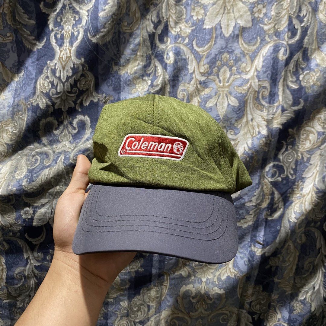 Coleman Outdoor Cap (Category: Activewear) located in Polomolok. Submitted by larnel27 (Listing ID 1466043961, Image 2). Description: - One size fits all - Color rate 9.8 - Velcro straps - May kunting deform lang sa right side part ng brim. solid pa overall.