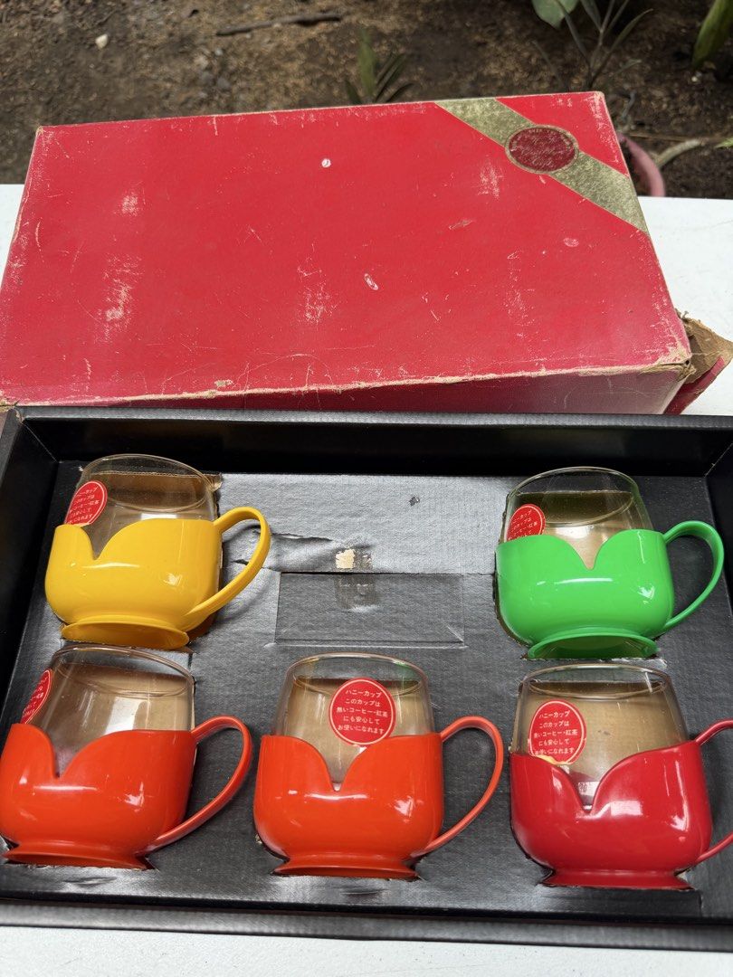 Colorful coffee cups (Category: Coffee & Tea Tableware) located in Davao. Submitted by parteawares2 (Listing ID 1466042670, Image 2). Description: Five pieces colorful coffee cups.