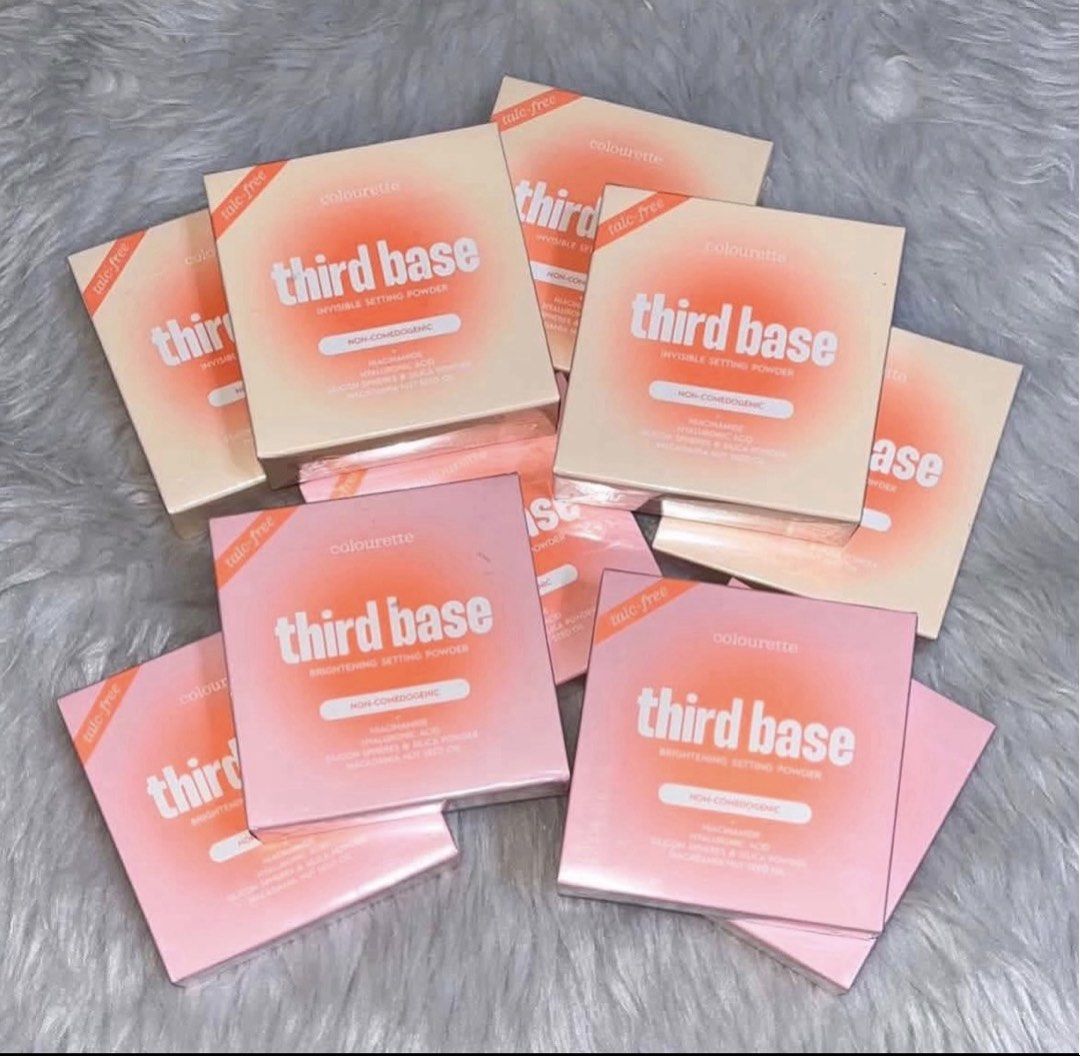 COLOURETTE THIRD BASE SETTING POWDER [FULL SIZE] (Category: Makeup) located in Manila. Submitted by mjaneeeeeyy (Listing ID 1466004184, Image 1). Description: COLOURETTE THIRD BASE SETTING POWDER [FULL SIZE] SRP: ₱599 SELLING: ₱275 EACH SHADES: ✨ invisible ✨ pink 🌸 brand new & authentic 🌸 sealed 🌸 visit my profile for other makeups & skincare available onhand 📍Tondo, Manila MOP: Gcash | Maribank | Maya | Gotyme MOD: Lalamove | Pickup | Tiktok