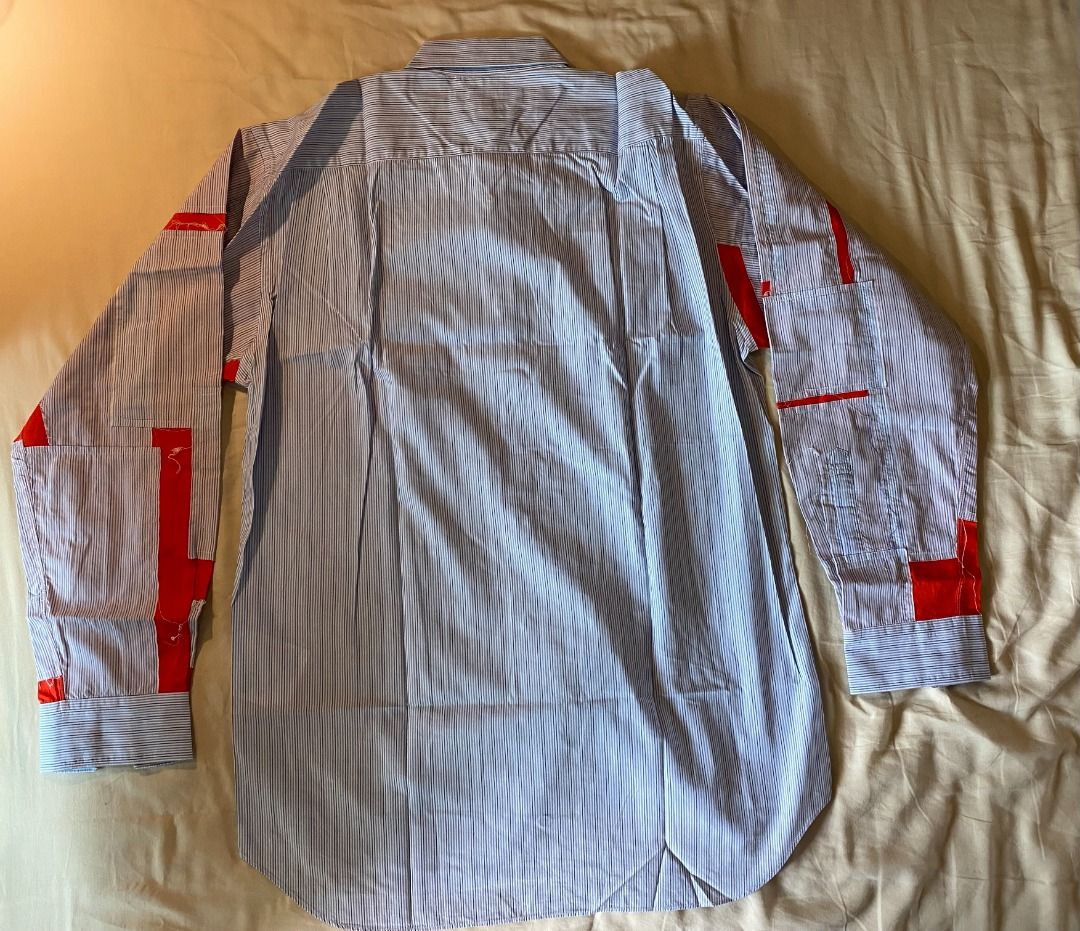 COMME DES GARCONS SHIRT Patchwork Sleeve Striped Button-down LS (Category: Formal Shirts) located in Mandaluyong City. Submitted by yohjivangarcons (Listing ID 1466027565, Image 2). Description: Statement piece. Special in person. .