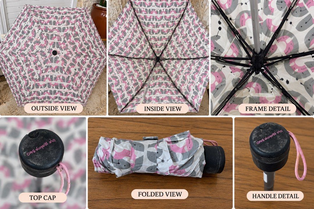 compact folding umbrella 6” (Category: Umbrellas) located in San Fernando. Submitted by japansurpluselyu (Listing ID 1466049918, Image 1). Description: .