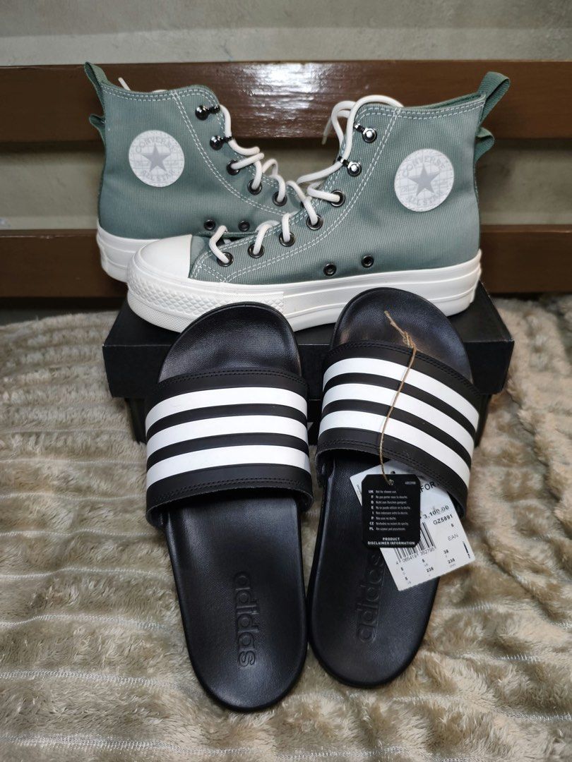 Converse+Adidas (brand new) (Category: Sneakers) located in Bacoor. Submitted by tabbylina (Listing ID 1466082832, Image 1). Description: Declutter Rfs: for lab, checkup and meds.