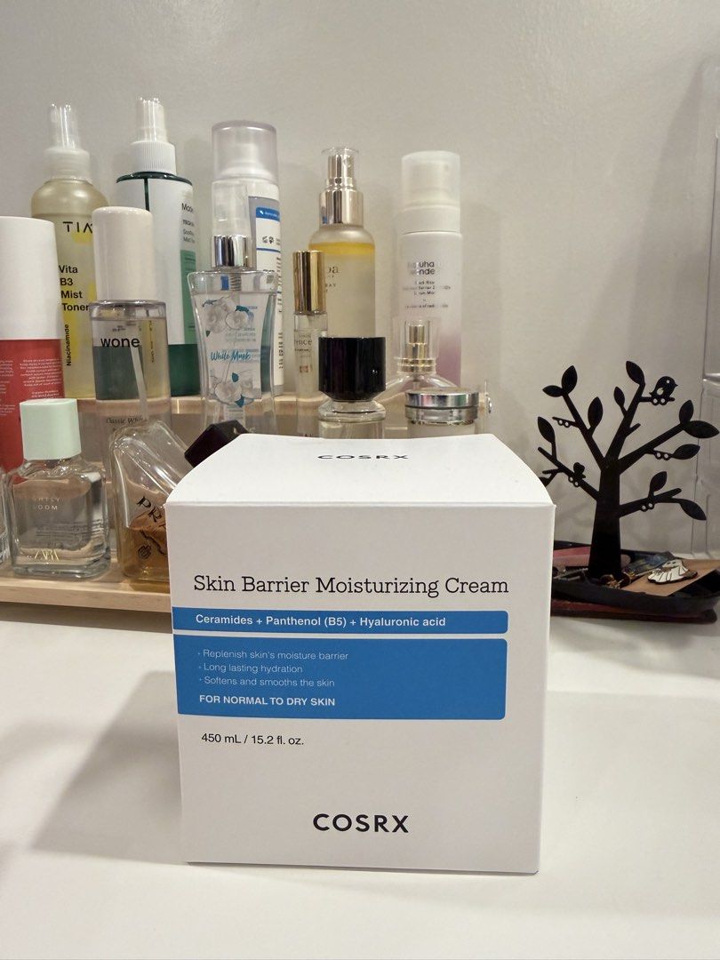 COSRX Skin Barrier Moisturizing Cream (Category: Face Care) located in Calamba. Submitted by skincarediaries (Listing ID 1466025957, Image 1). Description: 80% left, for hygienic purposes transferred the cream I used to a different container, Expiry 06/2028.