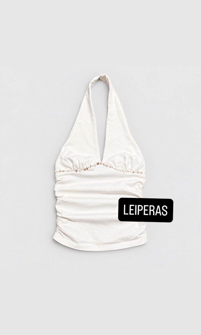 Cotton On Halter Top (Cut Tag) (Category: Sleeveless) located in Manila. Submitted by nadz.28 (Listing ID 1466035975, Image 1). Description: auth CO (over 🏃‍♂️) super kapal ng tela .