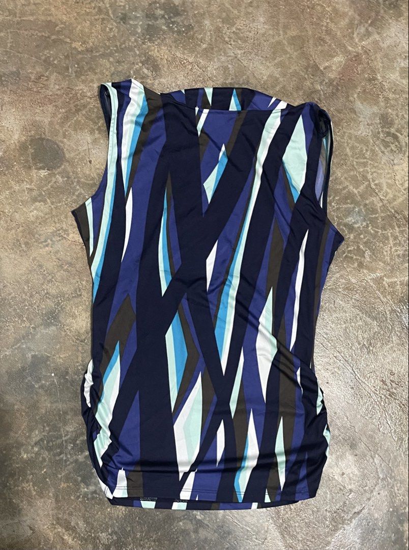 Coup d Chance draped blouse (Category: Looking For) located in Davao. Submitted by mj_designervintagecurator (Listing ID 1466112749, Image 2). Description: 📌In good condition 📌best fit small to med 📌bust 36- armhole 16- length 22 inches.