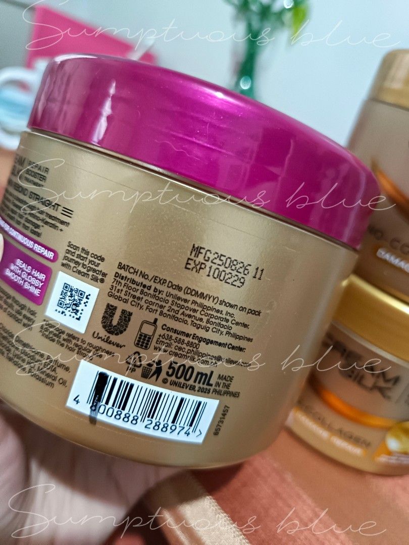 Creamsilk keratin (Category: Hair) located in Las Pinas. Submitted by sumptuousblueph (Listing ID 1466125665, Image 2). Description: Authentic 100℅ Daily Treatments: Items labeled as daily treatments are safe for everyday application to help fix severe damage. .