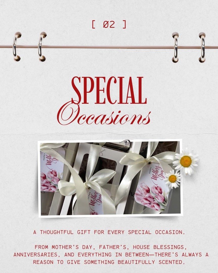 CURATED BOXES (Category: Everything Else Others) located in Antipolo. Submitted by tssph_ (Listing ID 1466148723, Image 3). Description: One box, made just for the occasion. From wedding and birthdays to house blessings, corporate giveaways, Christmas gifts, and more—our curated boxes are thoughtfully put together for every kind of celebration. Choose your occasion. We’ll curate the rest. Can include— Room & Linen Spray Hand Soap Reed Diffuser Oi
