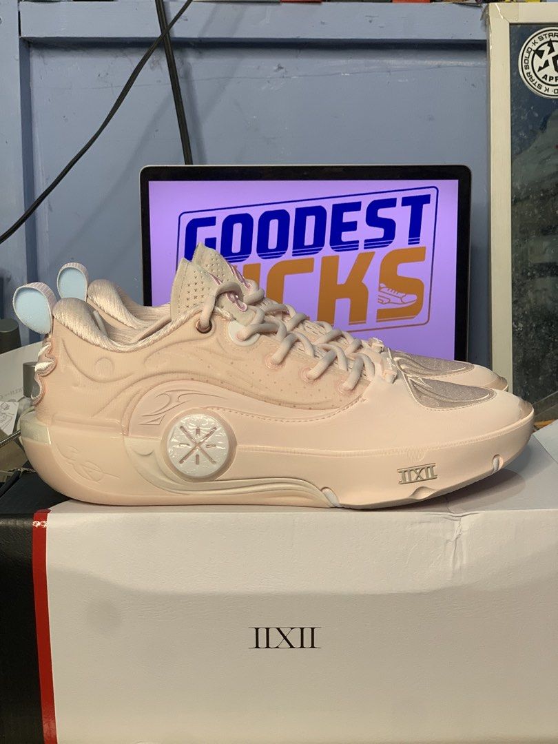 Curry x WOW 12 ‘Cherry Blossom’ (Category: Sneakers) located in Makati City. Submitted by GoodestKicks (Listing ID 1466116124, Image 1). Description: 🌸🔥 PRE-ORDER | ACTUAL 🔥🌸 🏀 CURRY BRAND × LI-NING 👟 WAY OF WADE 12 ‘CHERRY BLOSSOM’ PE 📸 ACTUAL PHOTOS OF THE PAIR One of the most eye-catching releases from the Curry × Li-Ning collection — the WOW 12 ‘Cherry Blossom’ PE combines an unmistakable pink floral-inspired look with the performance 