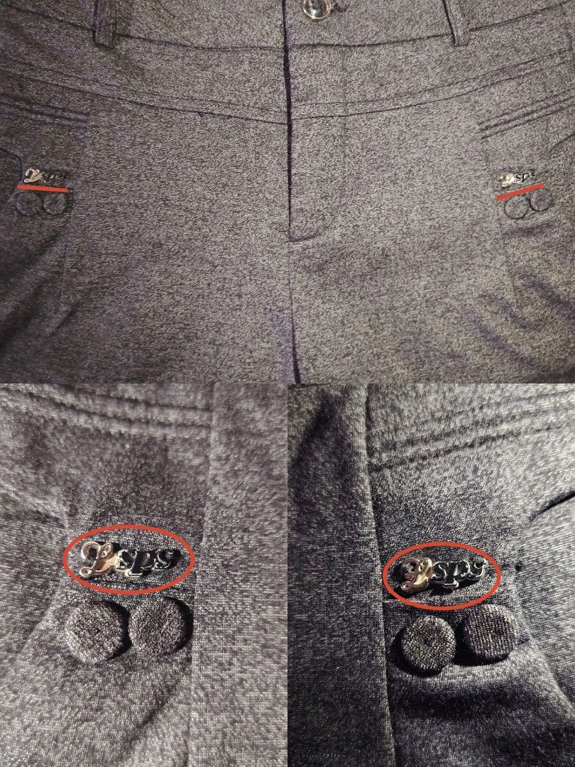 Dark Charcoal High-Waisted Short (Category: Shorts) located in Tarlac. Submitted by your_finds (Listing ID 1466029764, Image 3). Description: Description: - Color dark charcoal - 2 pockets Condition: 9/10 / Very good condition Issue: Medyo nag-fade na ang design sa pockets Medida size (inch) Waist: 28 Length: 12.