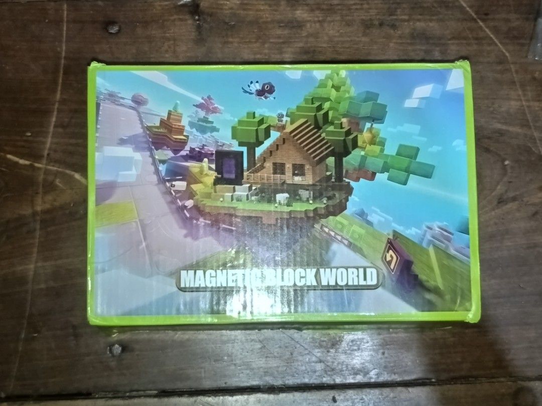 Deluxe Minecraft Blocks 200+ pcs (Category: Lego & Building Sets) located in Calbayog City. Submitted by thingsandstuff554 (Listing ID 1466123798, Image 1). Description: ​Condition: Great set loaded with a huge variety of magnetic pieces for creative builds. ​What you get: - ​Lots of magnetic wooden planks, wood blocks, and bricks - ​Extra random magnetic building blocks - ​6 Minecraft characters with tools ​Great for kids to build and create the
