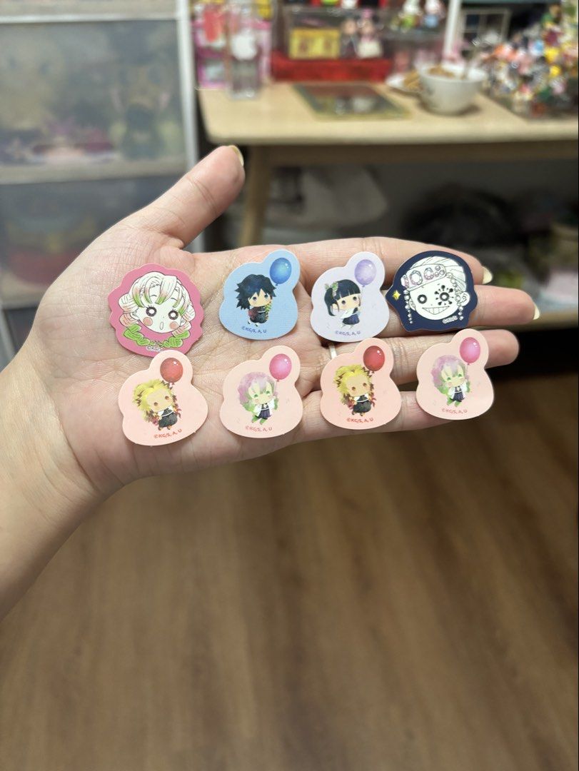 Demon Slayer Sticker Set (Category: Stationery & School Supplies) located in Caloocan City. Submitted by meowietrinkets (Listing ID 1466100834, Image 1). Description: .