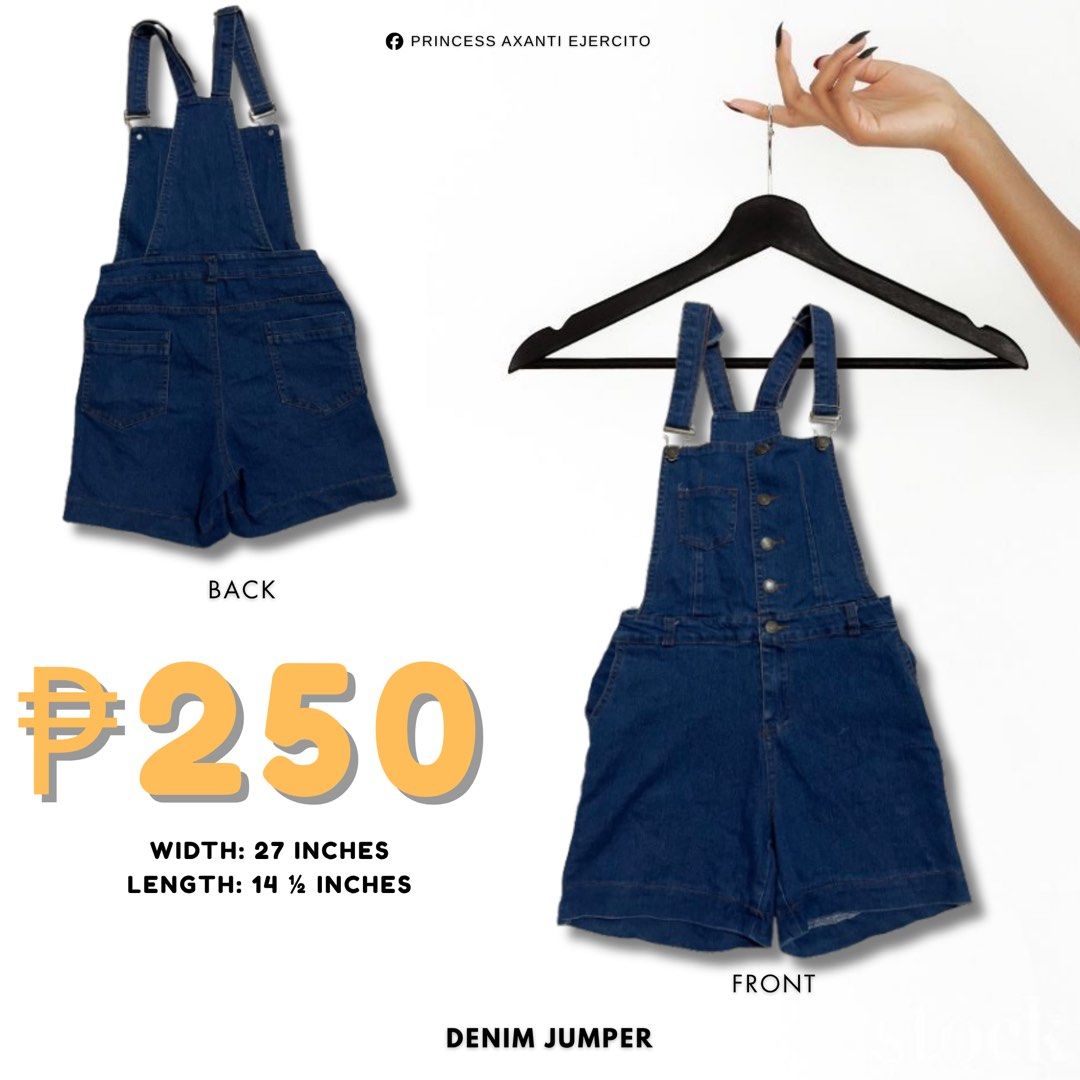 DENIM JUMPER (Category: Other Bottoms) located in Cebu City. Submitted by lilshawntyyy (Listing ID 1466095137, Image 1). Description: .