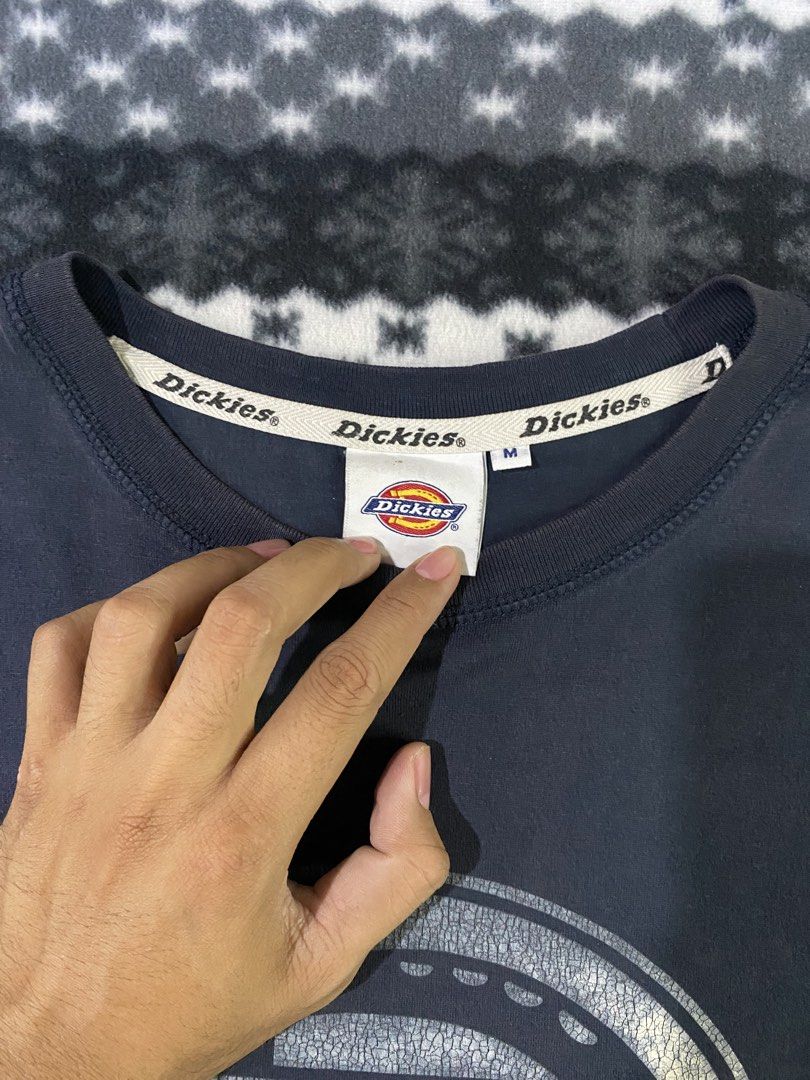Dickies (Category: Tshirts & Polo Shirts ) located in General Santos City (Dadiangas). Submitted by nokkie_thrift (Listing ID 1466129477, Image 3). Description: Dickies Excellent condition Crack print design Dimes 23x29 No issue.