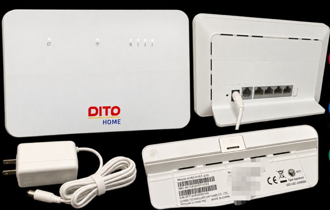 DITO Home WoWFi Pro (Category: Electrical, Adaptors & Sockets) located in Manila. Submitted by cholynne (Listing ID 1466005292, Image 1). Description: DITO Home WoWFi Pro I got new wifi No Box used it for almost 1 year but looks like new. LOCATION: Manila.