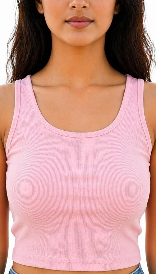Divided H&M Basic Pink Ribbed Tank Top (Category: Sleeveless) located in Quezon City. Submitted by corrnic (Listing ID 1466027195, Image 1). Description: - Brand: Divided H&M Basic - Color: Pink - Size: S (fits true to size, great stretch) - Style: Sleeveless, scoop neckline, form-fitting, hip length - Condition: Clean, no flaws found - Perfect everyday basic top, easy to style with shorts or jeans.