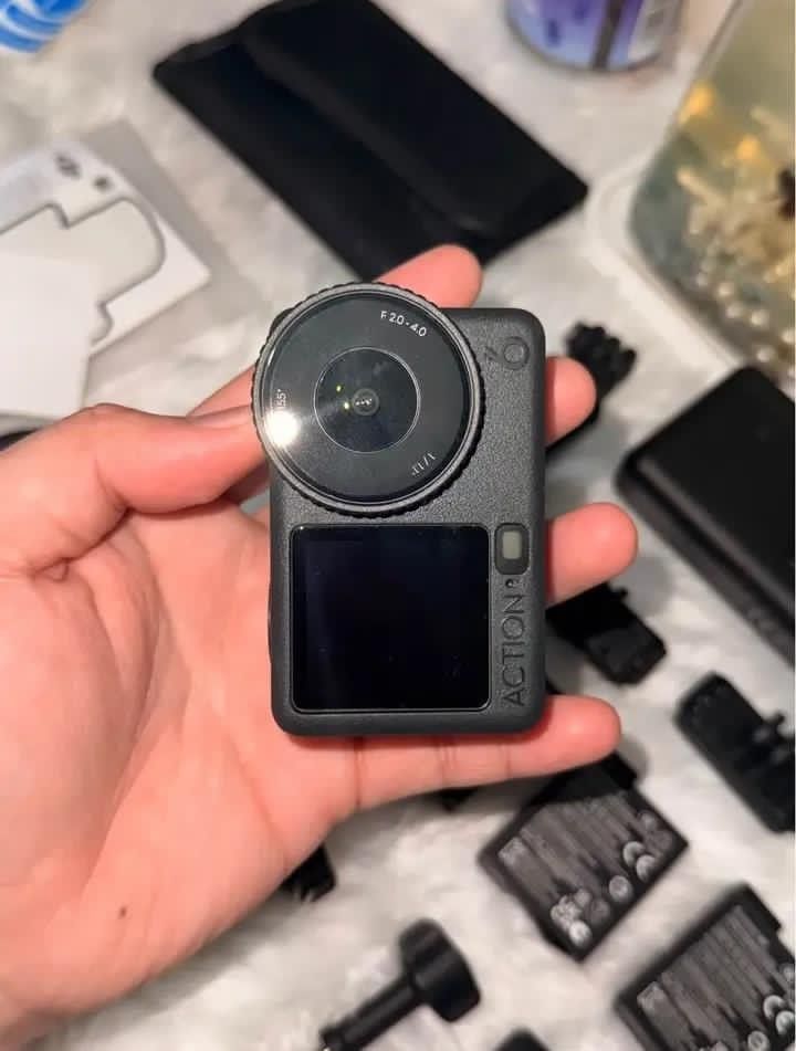 DJI OSMO ACTION 6 ADVENTURE COMBO (Category: Cameras) located in Manila. Submitted by vaststorm.d09f30 (Listing ID 1466017487, Image 2). Description: FOR SALE ❕❕ DJI OSMO ACTION 6 ADVENTURE COMBO INCLUSION ACTION 6 CAMERA 3x BATTERY QUICK RELEASE ADAPTOR MOUNT ADHESIVE BASE LOCKING SCREW USB C TO USB C BATTERY CASE 1.5M EXTENSION ROD ANTI SLIP POD NO ANY ISSUE PRESTINE CONDITION.