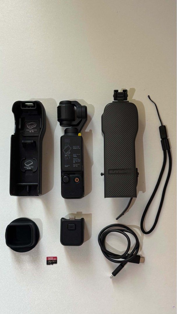 DJI osmo pocket 3 (Category: Cameras) located in Aguinaldo. Submitted by jahnydg (Listing ID 1466105662, Image 3). Description: DJI Osmo Pocket 3 — ₱18,000 Selling my DJI Osmo Pocket 3 in good as new / pristine condition. Bought last January and rarely used. The unit is well-maintained and works perfectly. Comes with: - Silicone mount stand - 128GB SanDisk Extreme Pro microSD — worth ₱2,450 - SunnyLife protective case Warranty: Until January 2027