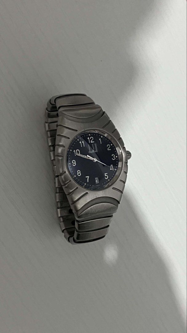 Dunhill Quartz Watch Steel Blue Dial (Category: Men's Watches) located in Macabebe. Submitted by _tiffanylopez (Listing ID 1465972727, Image 1). Description: stainless steel 34mm quartz.