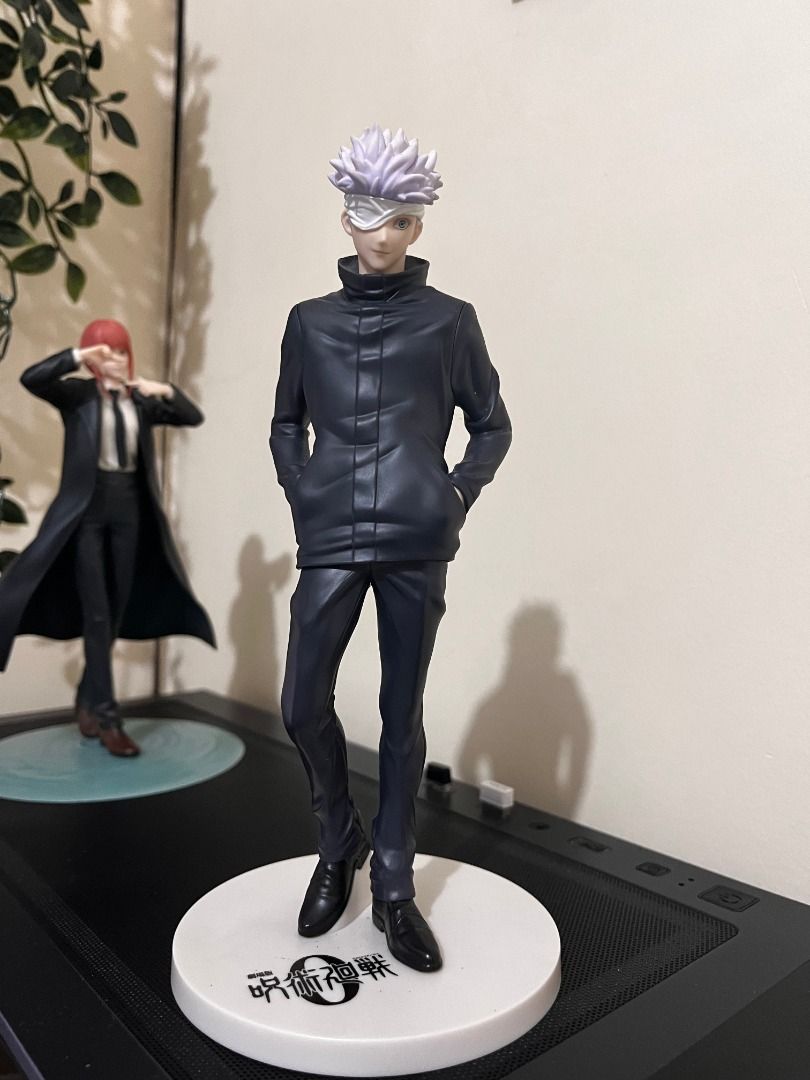 Dusty Satoru Gojo Figure (Category: Figurines & Statues) located in Bulacan. Submitted by lexareads (Listing ID 1466151949, Image 1). Description: - as is, no box but with original stand (see pic) - from SEGA, bought at a convention - dusty. stored on a high shelf for a long time and then forgotten. need a good cleaning. - good for desktop decoration or for not sensi collectors of jjk figures.