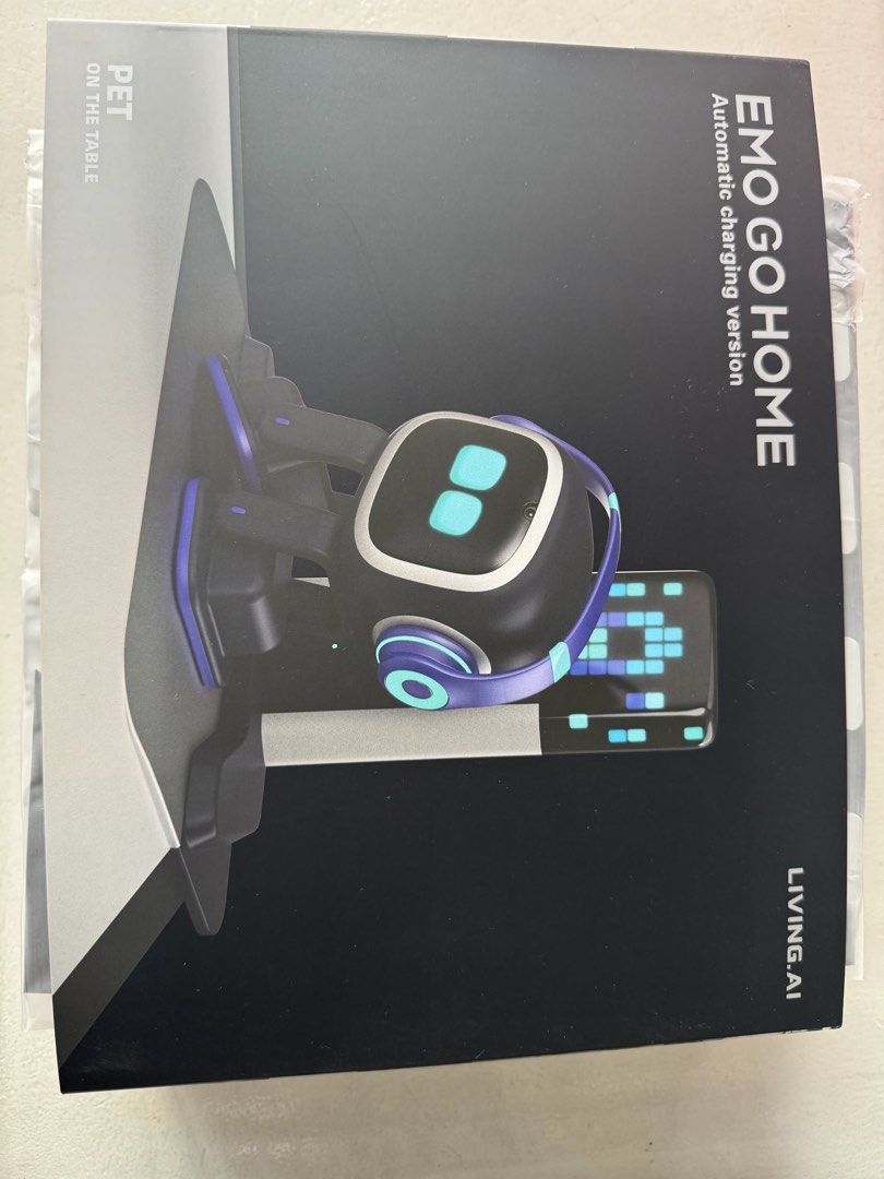 Emo Go Home (Category: Other Gadgets) located in Quezon City. Submitted by Cel_13 (Listing ID 1465998231, Image 1). Description: Emo Go Home from LivingAI includes: 1) charging station 2) 4-part rubber mats with slight marks 3) Emo with stickers from the package 4) unused stickers 5) original box, manual 6) wall light item is onhand, no need for international shipping .