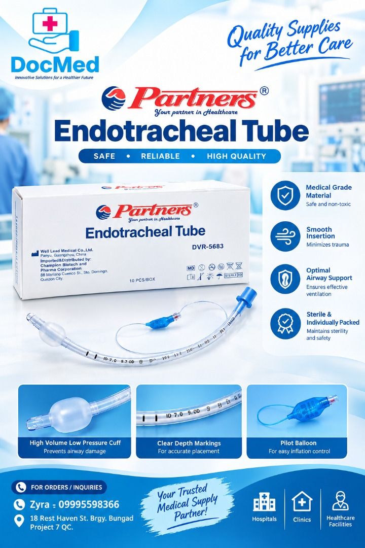 ENDOTRACHEAL TUBE WITH CUFFED (Category: Medical Supplies & Tools) located in Quezon City. Submitted by staffmarke01383 (Listing ID 1465995080, Image 1). Description: .