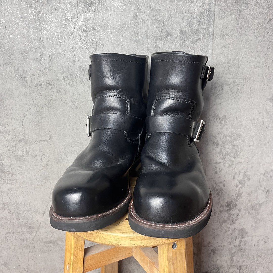 Engineer Steel Toe Boots (Category: Boots) located in Rodriguez. Submitted by jesssssy23 (Listing ID 1466123043, Image 2). Description: Engineer Steel Toe Boots Specifications • Brand: No Brand • Style: Engineer / Workwear Boots • Material: Full-Grain Black Leather • Construction: Goodyear Welted • Toe Type: Steel Toe • Outsole: Dr. Sole Heel • Sizing: 26cm insole (Best fit for Men’s US 8) Condition Minimal signs of cosmetic wear. The upper leath
