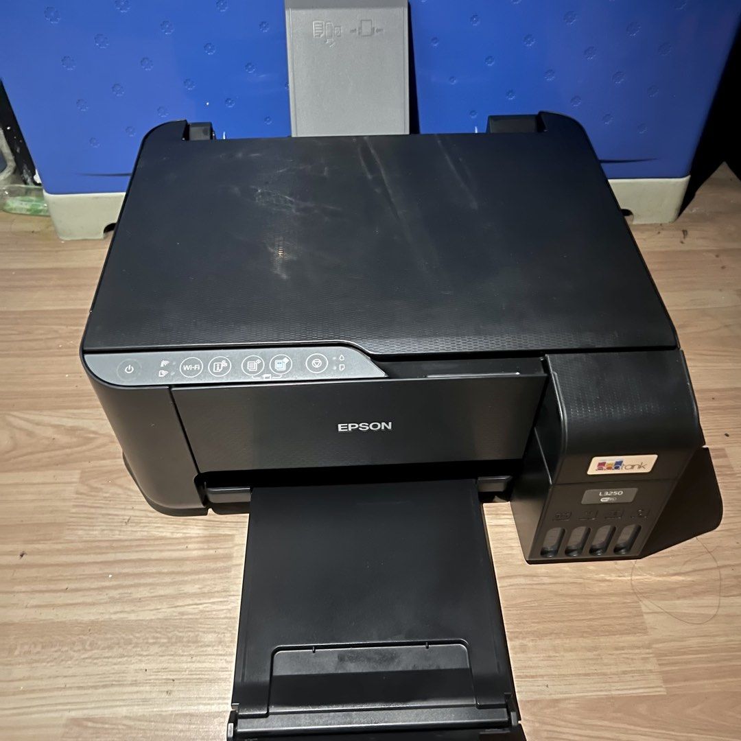 EPSON L3250 - 4in1 Printer (Category: Printers, Scanners & Copiers) located in Manila. Submitted by sheen_marcellano (Listing ID 1465997099, Image 2). Description: EPSON L3250 - 4in1 Printer 🔖 5,800 Php ✅ Wired, Wireless ✅ Print (Short, A4, Long) ✅ Photocopy (Short & A4) ✅ Scan (Short & A4) ✅ Borderless Printing ✅ Dye Ink ✅ Continuous Ink ✅ Ecotank ✅ Complete Nozzle Can be used to : ✅ Plain Papers ✅ Photopaper ✅ Sticker Paper ✅ Vinyl Paper ✅ Ink