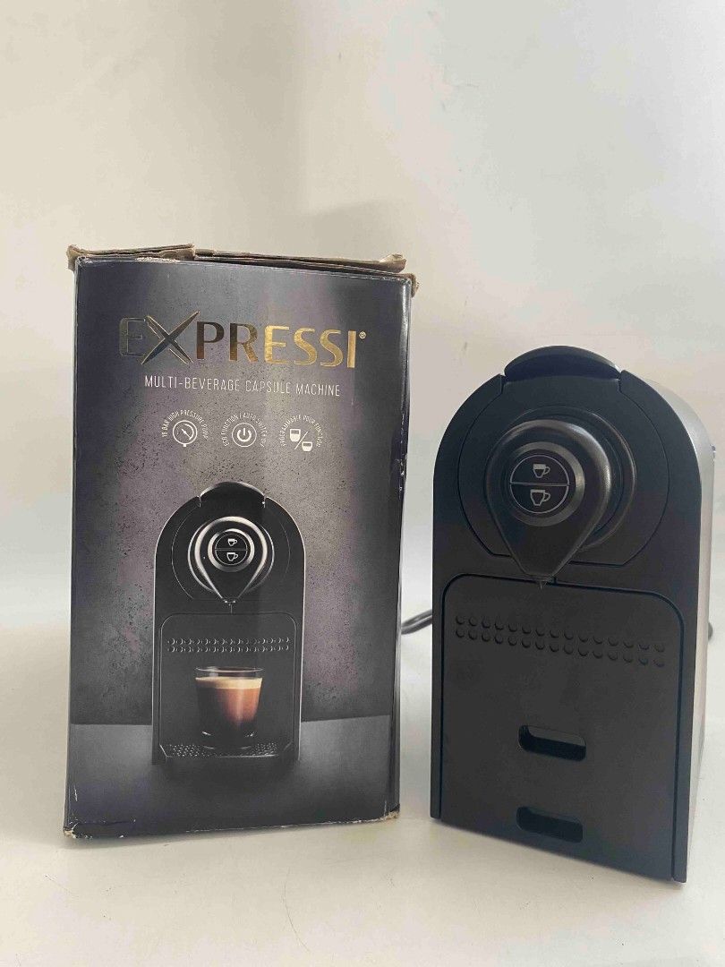Expressi Multi-Beverage Capsule Machine – Coffee Maker (Category: Coffee Machines & Makers) located in Pasig City. Submitted by realistic28 (Listing ID 1465958785, Image 2). Description: Expressi Multi-Beverage Capsule Machine ☕ Perfect for coffee lovers! Compact and easy to use, ideal for home, office, or small business. ✅ Multi-beverage capsule machine ✅ Simple 2-button operation ✅ Compact and space-saving design ✅ With removable water tank ✅ E