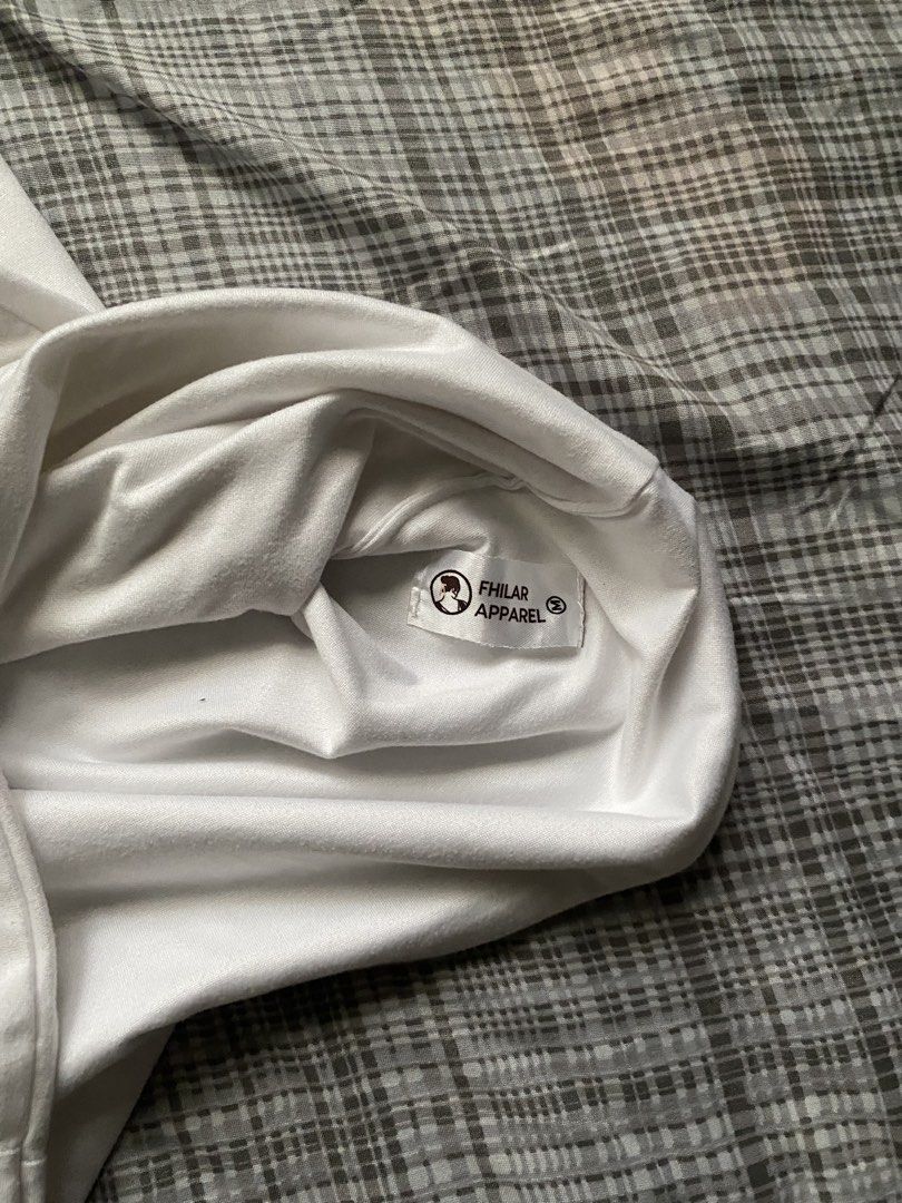 Fhillar One shoulder white top (Category: Sleeveless) located in Quezon City. Submitted by lovedbytali (Listing ID 1466126580, Image 2). Description: size s-m worn twice.
