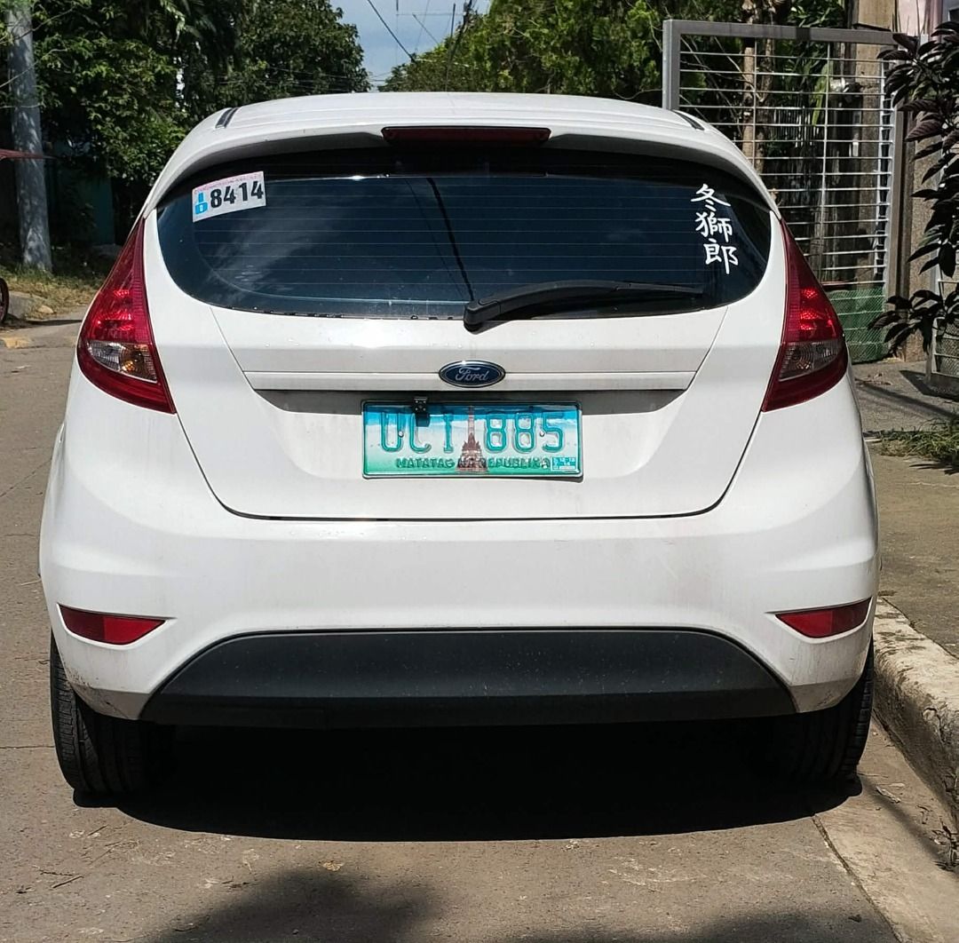 Ford Fiesta Auto (Category: Used Cars) located in Caloocan City. Submitted by yuugerard (Listing ID 1465997130, Image 2). Description: Ford Fiesta 2012. Mi: 90700. Antipolo area. Lady owner (first owner din). RFS: With a new one. License plate ending in 5 (Wed coding). Minor issue, kasi nilagyan ng cut off switch sa electricals dahil pag hinde na start ng about 2 days humihina ang battery. Other than that, all good. Walang problem sa engine, mala
