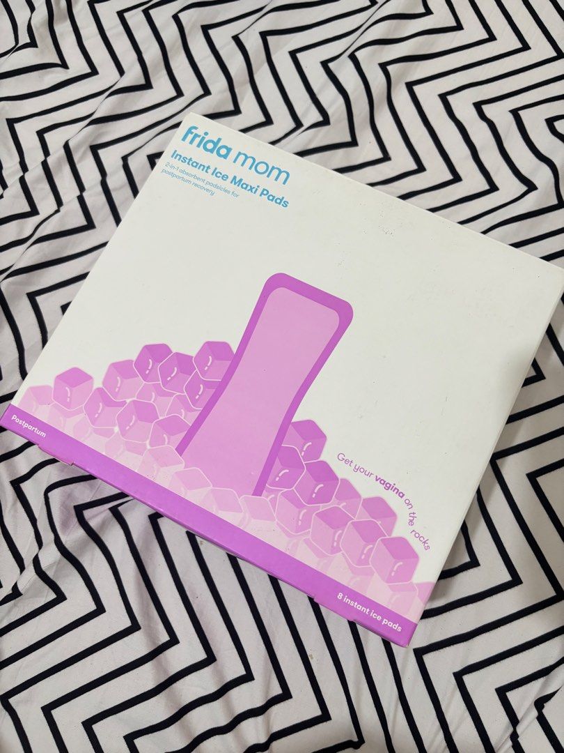 Frida Mom Postpartum Recovery Essentials Bundle (Category: Maternity Care) located in Manila. Submitted by sugarcervantes (Listing ID 1466080119, Image 1). Description: PRODUCT DESCRIPTION: - Brand new Frida Mom postpartum recovery bundle - Ideal for hospital bag packing and postpartum preparation - Includes Instant Ice Maxi Pads for pain relief - Includes Disposable Postpartum Underwear (Regular size) - Includes Witch Hazel Perineal Cooling Pad 