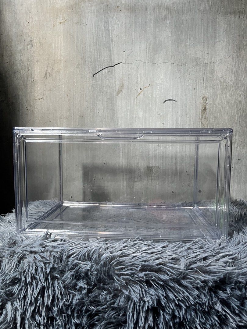 Full Acrylic Shoe Box (Category: Storage Boxes & Baskets) located in Manila. Submitted by knnth.fnds (Listing ID 1465966995, Image 1). Description: FULL ACRYLIC SHOEBOX (BRAND NEW SEALED) SIDE DOOR (OPENING) Up to size 13 1 FOR ₱ 289 2 FOR ₱ 570 📍 Location: Opel St. Brixtonville Camarin Caloocan, Brgy.175 MODE OF PAYMENT: 💵 CASH 📲 Gcash 💳 GoTyme 💳 Maribank 🏡 Pick up / 🛵 Lalamove ‼️ NOTE: Open for reservation with minimum amount of 100 Peso
