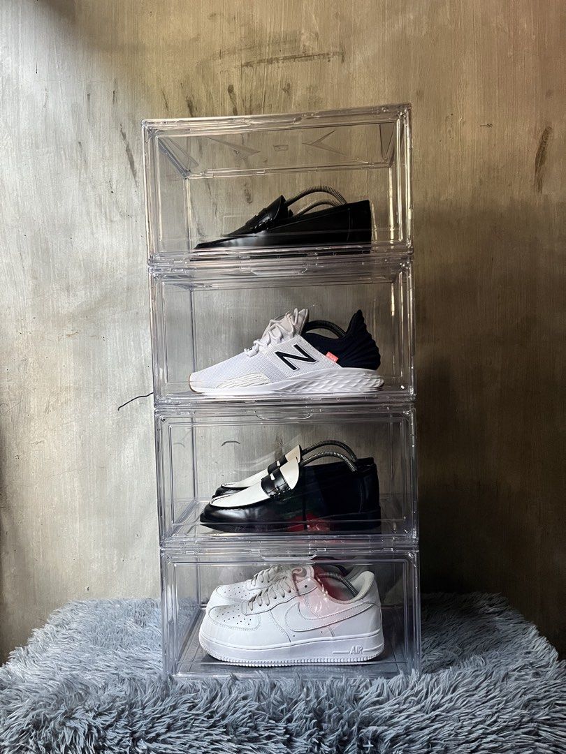 Full Acrylic Shoe Boxes (Category: Storage Boxes & Baskets) located in Manila. Submitted by knnth.fnds (Listing ID 1465966857, Image 2). Description: FULL ACRYLIC SHOEBOX (BRAND NEW SEALED) SIDE DOOR (OPENING) Up to size 13 1 FOR ₱ 289 2 FOR ₱ 570 📍 Location: Opel St. Brixtonville Camarin Caloocan, Brgy.175 MODE OF PAYMENT: 💵 CASH 📲 Gcash 💳 GoTyme 💳 Maribank 🏡 Pick up / 🛵 Lalamove ‼️ NOTE: Open for reservation with minimum amount of 100 Pe